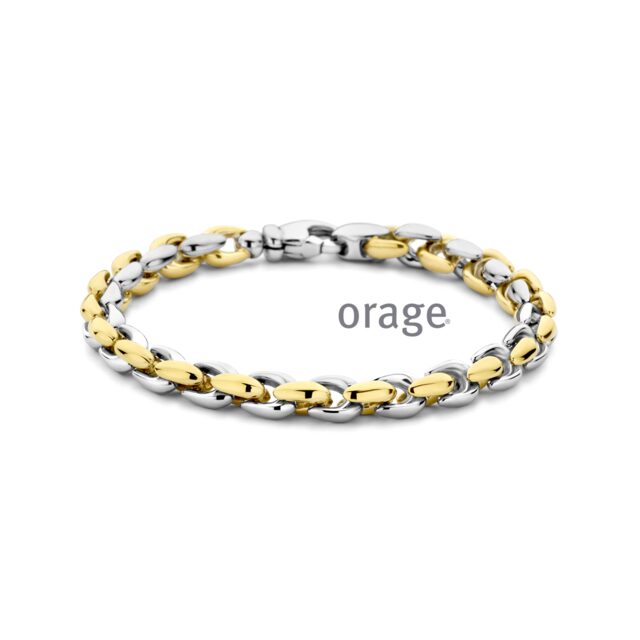 Orage aw102  armband  zilver bicolor 19cm 