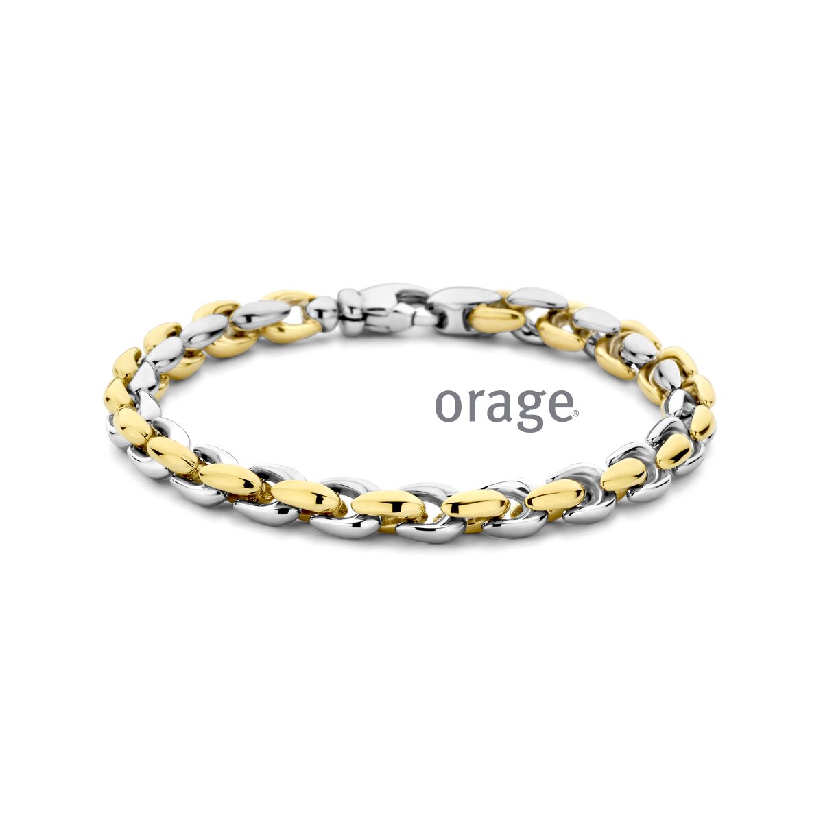 Orage aw102  armband  zilver bicolor 19cm 