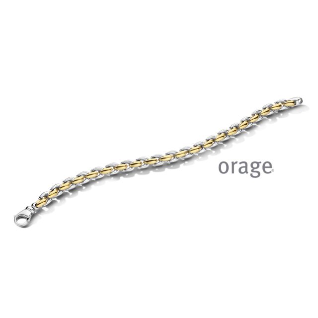 Orage aw102  armband  zilver bicolor 19cm 