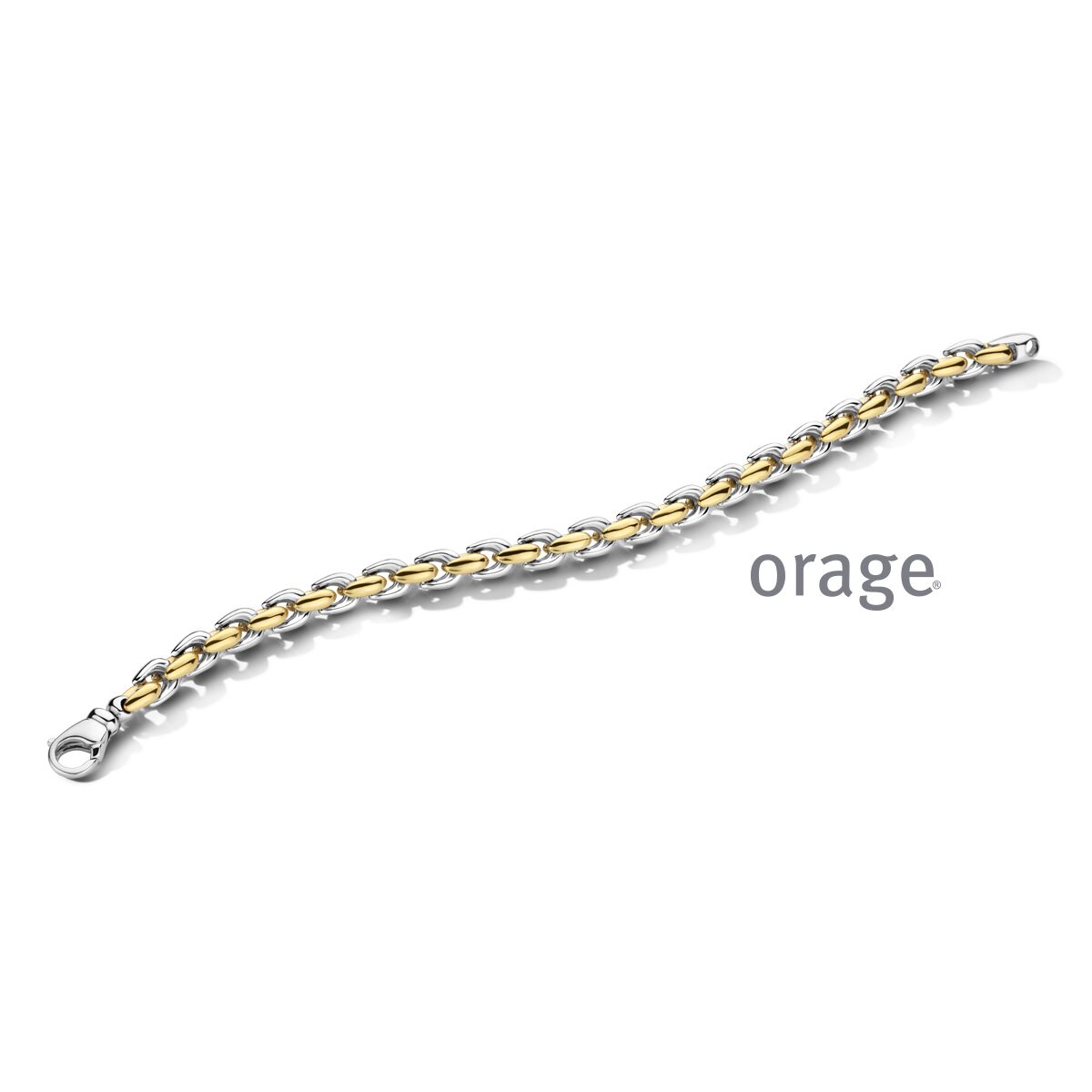 Orage aw102  armband  zilver bicolor 19cm 