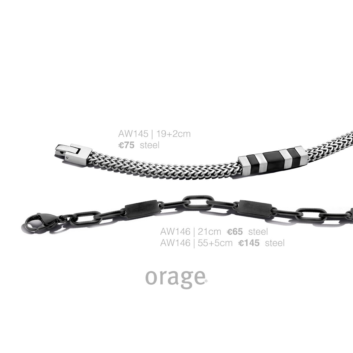 Orage AW145 armband heren staal
