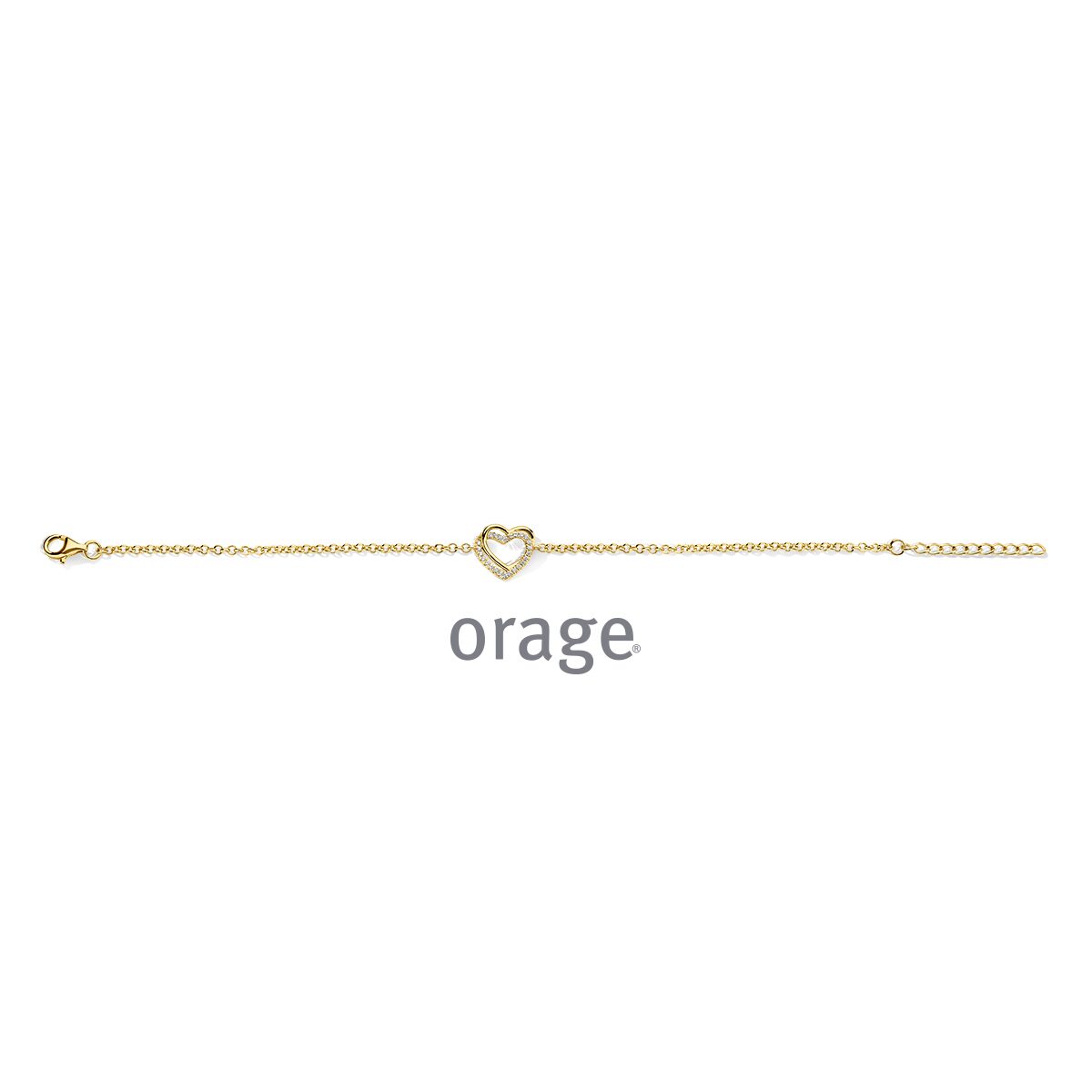 Orage armband verguld geel
