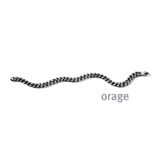Orage armband AW137 steel zwart