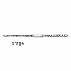 BB103 Armband identiteit staal figaro 8mm