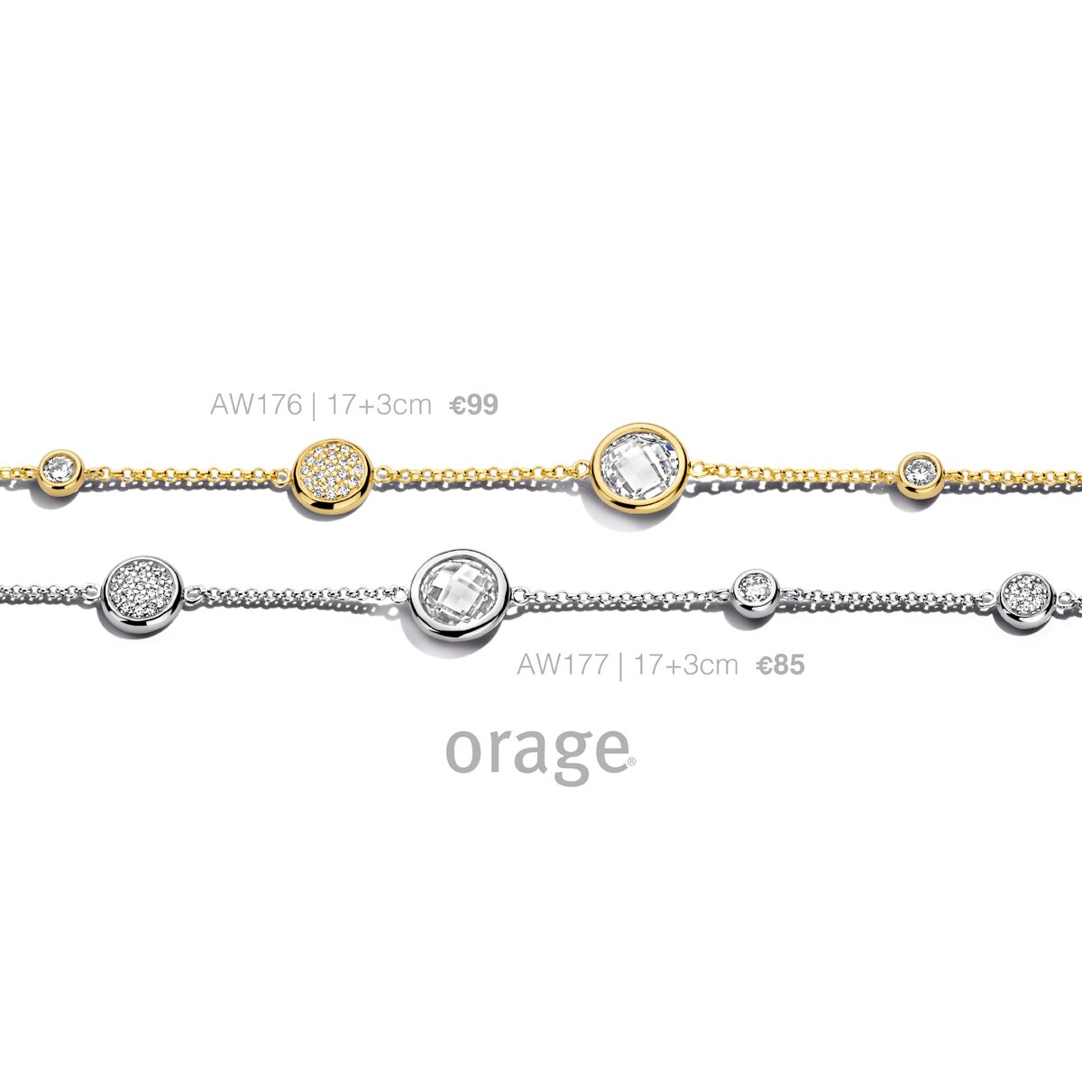 Orage armband AW177 zilver