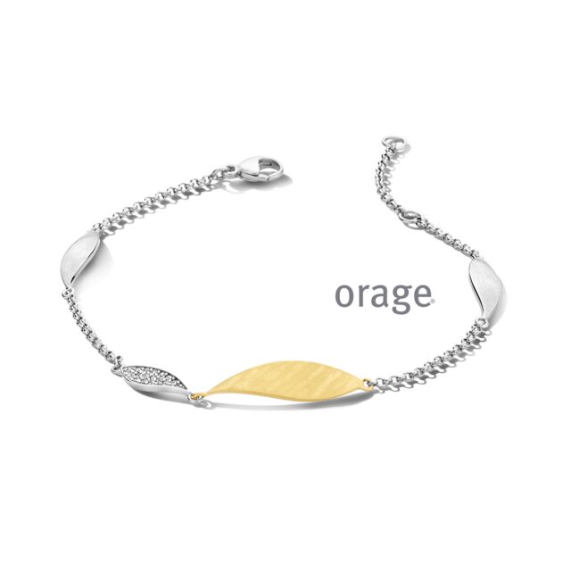 Orage armband AW095 verguld zilver 