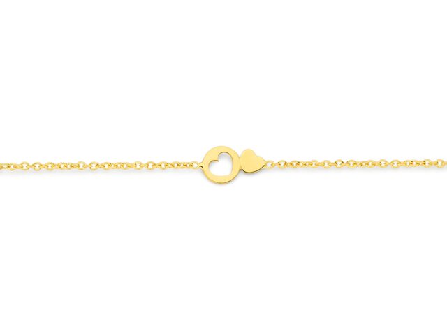AR1687G19  You and Me  armband  geelgoud 18ct