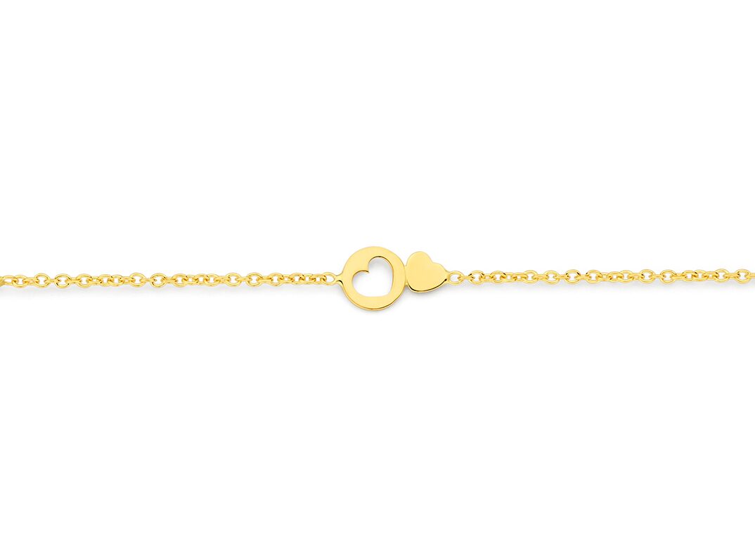 AR1687G19  You and Me  armband  geelgoud 18ct