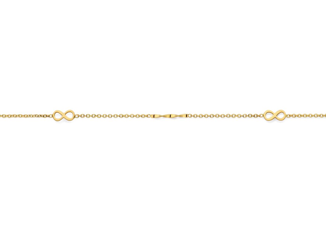 v1748 Armband infinity 18ct feelgoud