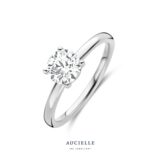 AR9003U
Ring WG solitaire 4 griffen briljant 1ct LGD met certificaat.
