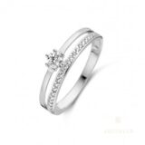 AR0018W ring 18ct witgoud zirconium