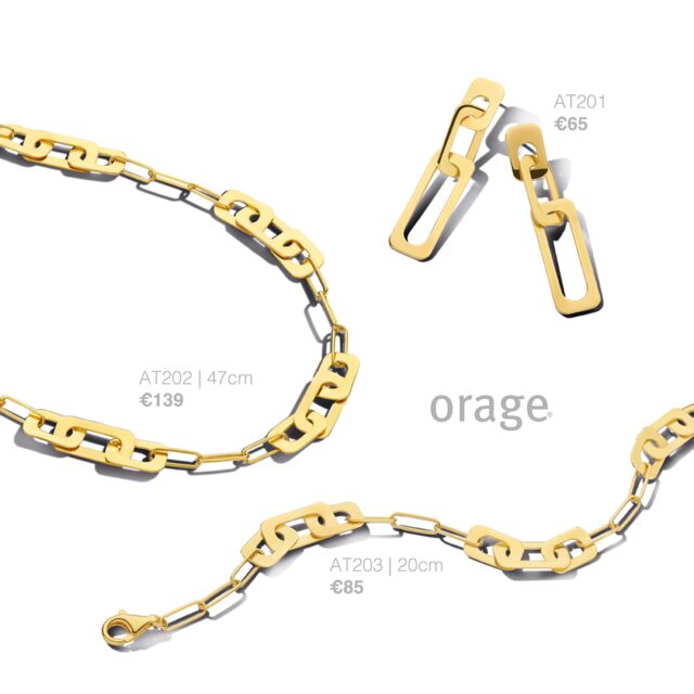 Orage armband verguld geel 