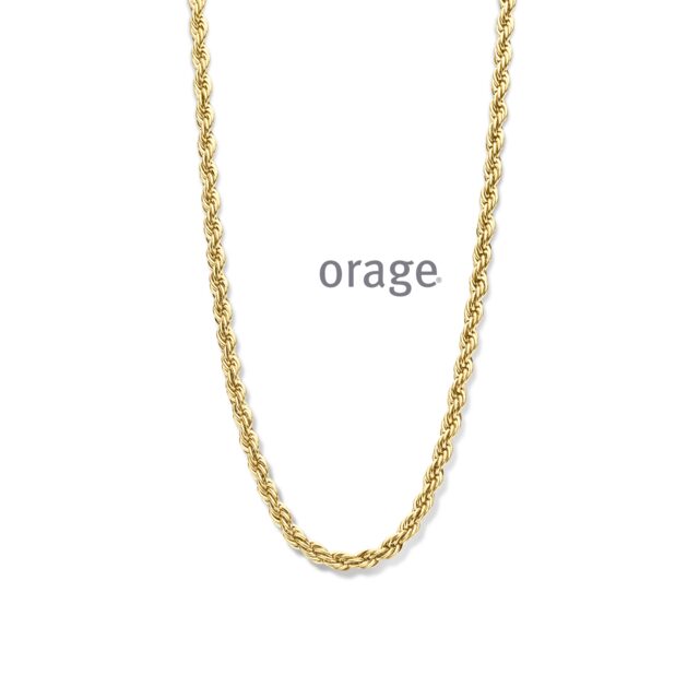 Orage ketting staal geel AW121