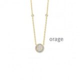 aw231 ketting  verguld geel