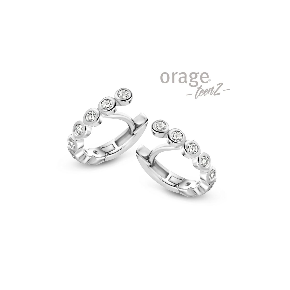 Orage Teenz creool zilver