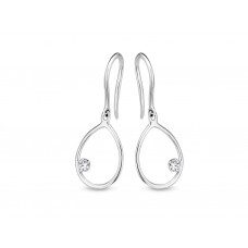 OO1165WB Emotions oorringen witgoud 18ct briljant 0.09ct