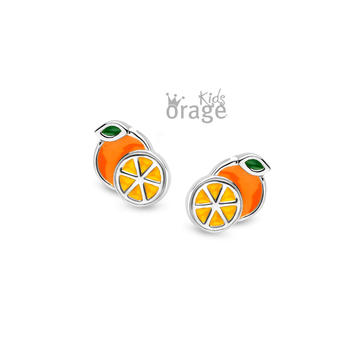 Orage Kids oorring sinaasappel