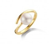 You and Me Parelring geelgoud 18ct met parel  8mm
