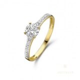 Aucielle AR0022c ring 18ct geelgoud zirconium