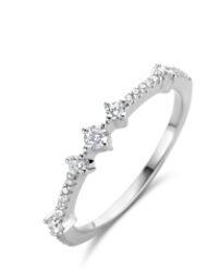 Naiomy zilveren ring met zirconium 