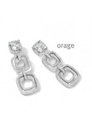 As116 Orage oorslingers zilver zirconium