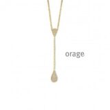 BA211 Ketting verguld geel goud  verschuifbare lengte