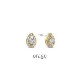 BA109 oorring verguld zirconium 