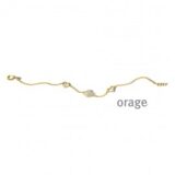 BA234 Armband hart verguld geel goud cz