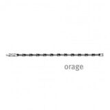 BA169 Armband staal heren bicolor zwart 