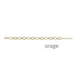 BA090 Armband verguld geel zirconium19cm
