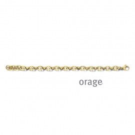 BA135 Armband staal geel 