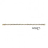 Ba052/18 Armband verguld geel  zirconium 18 cm