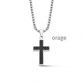 BA179 Ketting heren kruis staal