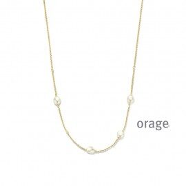 BA127 Ketting fwp verguld geel cz