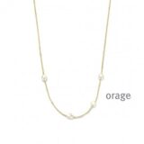 BA127 Ketting fwp verguld geel cz