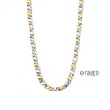 BA188 Ketting staal bicolor geel