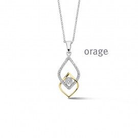BA113 Ketting 925 rh cz bicolor