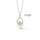 BA113 Ketting 925 rh cz bicolor