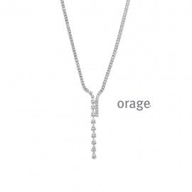BA065/45 Ketting zilver zirconium