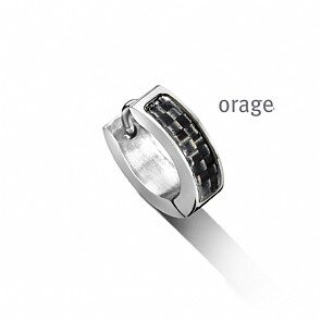 BA174 Oorring heren carbon 1st.