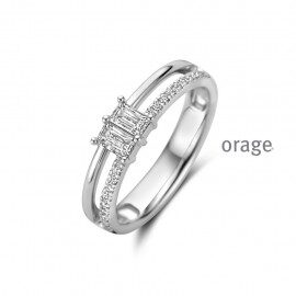 BA003 ring zilver zirconium