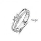 BA003 ring zilver zirconium