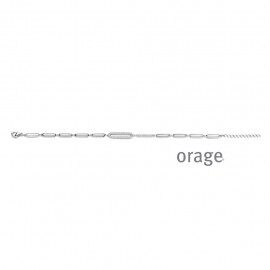 Ba007 armband zilver zirconium 