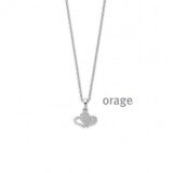 BA230 ketting zilver met hart