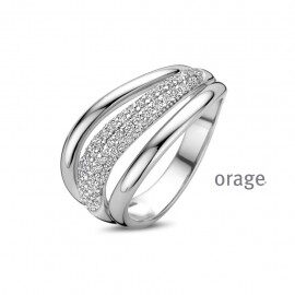 BA196 Zilver ring zirconium maat 52-62 