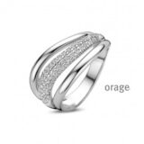 BA196 Zilver ring zirconium maat 52-62
