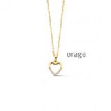 BB233 Ketting hart verguld geel