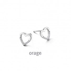 BB234 Oorringen hart zilver zirconium