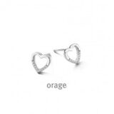 BB234 Oorringen hart zilver zirconium