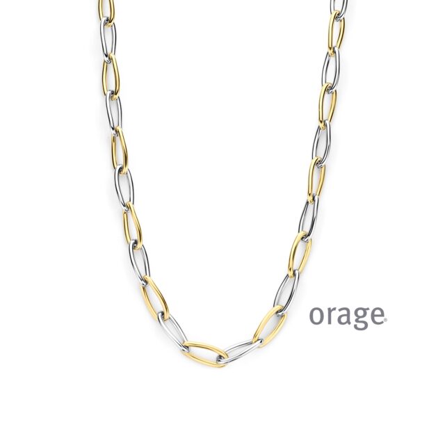 BC116 Schakelketting staal bicolor gee